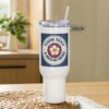 Travel mug with a handle